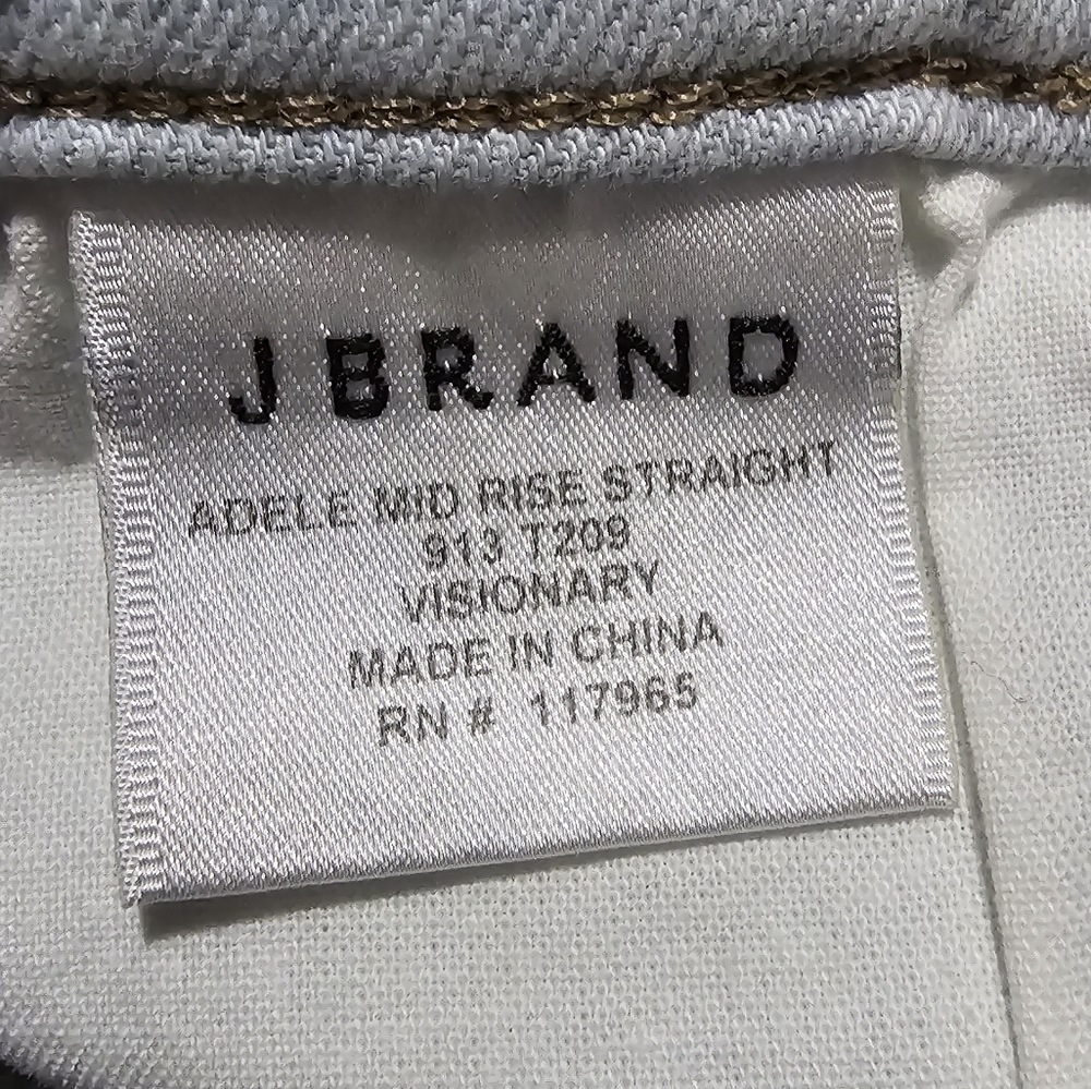 NEW J‎ Brand Adele Midrise Straight Jean Visionary Light Wash size 26 - Picture 8 of 10